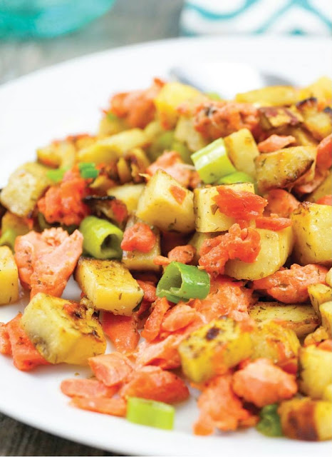 crispy salmon hash