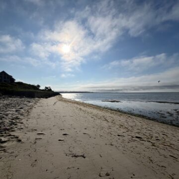 Morning Sunrise Over a Quiet Cape Cod Beach
